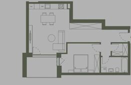 COMISION 0! Apartament 2 camere, etaj intermediar, Semicentral