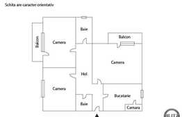 3 camere, 64 mp, decomandat, parcare, etaj intermediar, zona Piata Zorilor