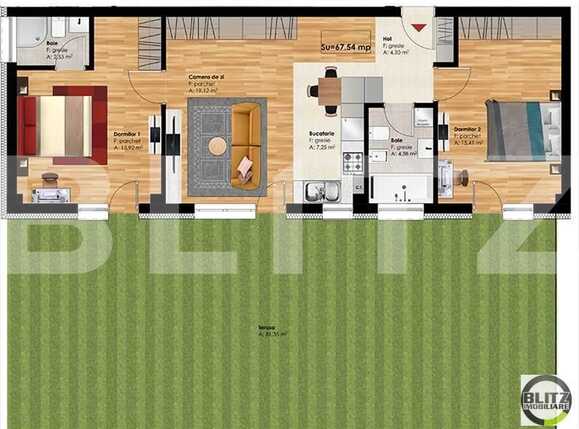 Apartament de vânzare 3 camere Zorilor - 17588AV | BLITZ Cluj-Napoca | Poza1