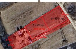 Teren intravilan 2950 mp, front 33 ml, Popesti