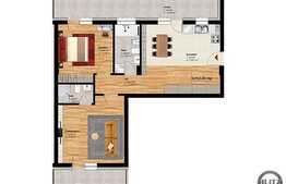 De vanzare apartament 3 camere, 63,02 mp, semifinisat, zona Profi