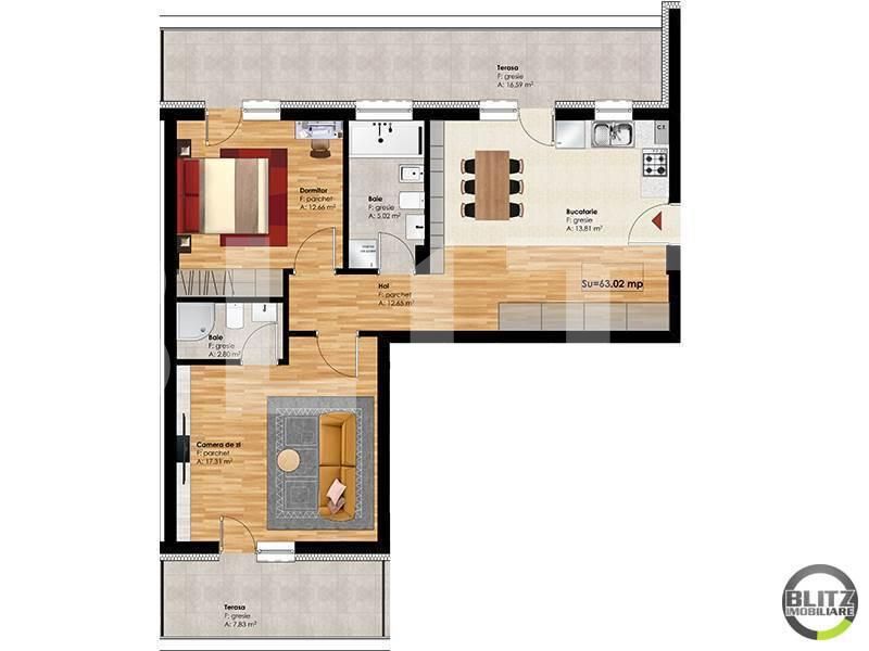 Apartament de vânzare 3 camere Zorilor - 17589AV | BLITZ Cluj-Napoca | Poza3