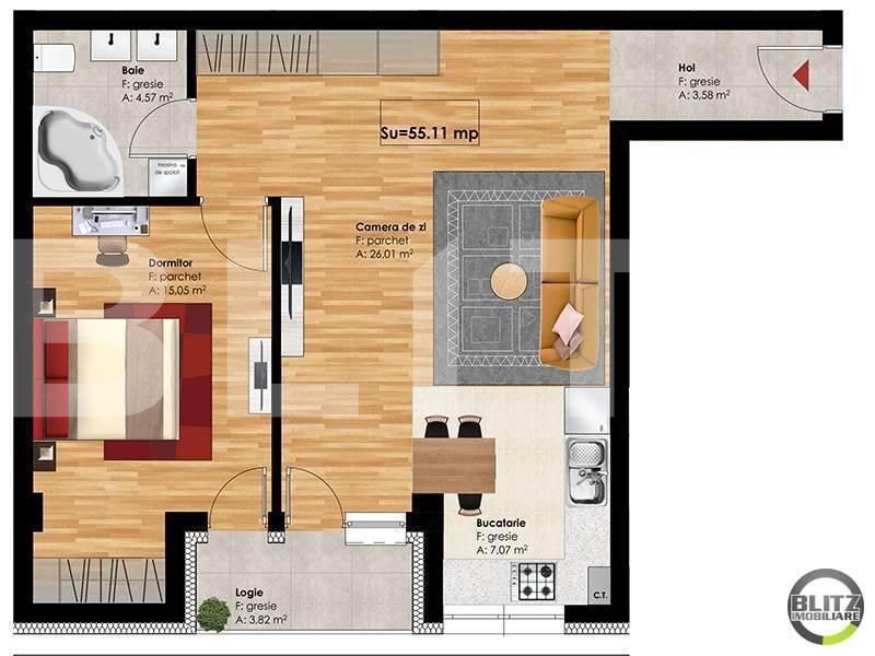 Apartament de vânzare 2 camere Zorilor - 17591AV | BLITZ Cluj-Napoca | Poza3