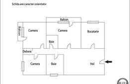 De vanzare apartament 3 camere, 67 mp, decomandat, zona strazii Observatorului