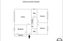 De vanzare apartament 3 camere, 63 mp, boxa subsol, zona strazii Observatorului