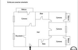 Vanzare apartament 4 camere, 84 mp, parcare, boxa, zona strazii Gheorghe Dima