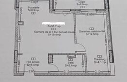 Apartament semidecomandat, 53,7 mp utili, incalzire in pardoseala, Oncos Parc