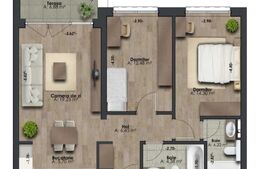 Apartament 3 camere, 2 bai, bloc nou, Marasti, Scortarilor