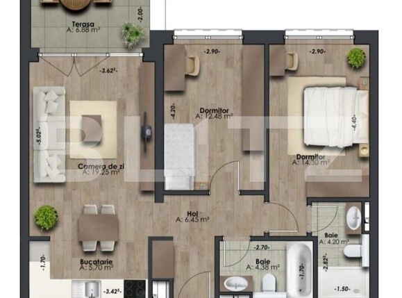 Apartament de vânzare 3 camere Marasti - 176399AV | BLITZ Cluj-Napoca | Poza4