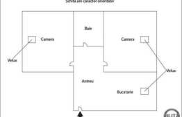 Vanzare apartament 2 camere, 54 mp, decomandat, zona strazii Lunii