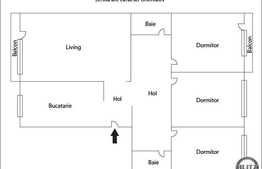 Vanzare apartament 4 camere, 81 mp, garaj, boxa, zona strazii Louis Pasteur