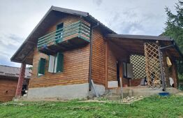Cabana finalizată, cu teren Muntele Rece