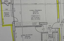 Apartament 2 camere, bloc nou, etaj intermediar, parcare, zona Vivo!