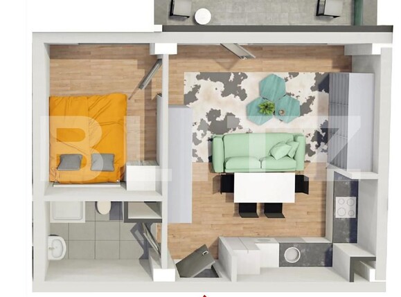 Apartament de vânzare 2 camere Dambul Rotund - 177175AV | BLITZ Cluj-Napoca | Poza2