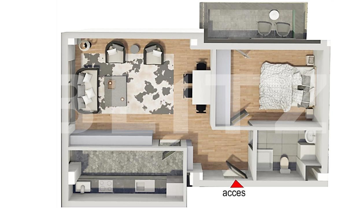 Apartament de vânzare 2 camere Dambul Rotund - 177177AV | BLITZ Cluj-Napoca | Poza2