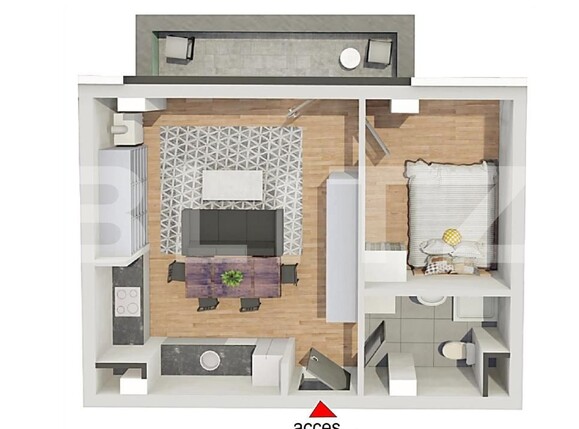 Apartament de vânzare 2 camere Dambul Rotund - 177180AV | BLITZ Cluj-Napoca | Poza8