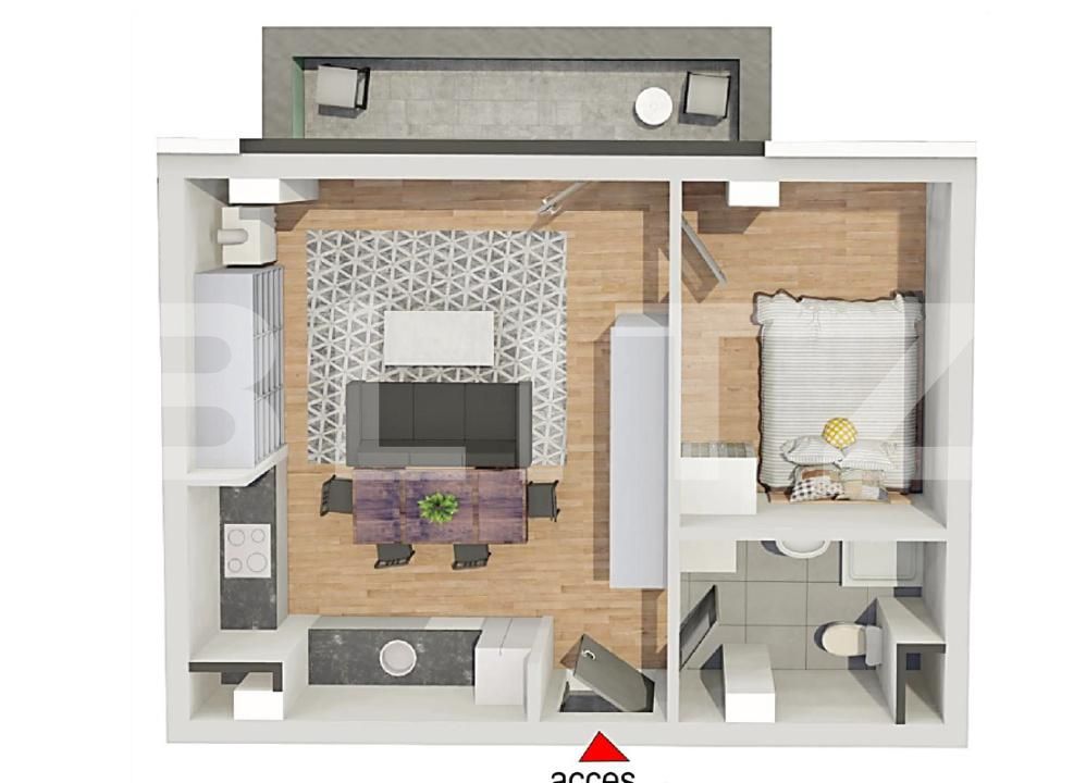 Apartament de vânzare 2 camere Dambul Rotund - 177180AV | BLITZ Cluj-Napoca | Poza8