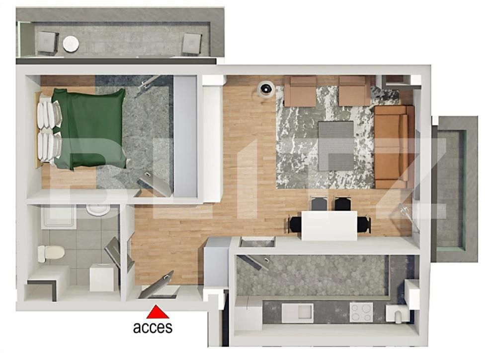 Apartament de vânzare 2 camere Dambul Rotund - 177184AV | BLITZ Cluj-Napoca | Poza1