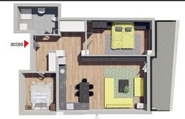 Comision 0!Apartament 3 camere, confort sporit,Bloc Nou,Petrom Calea Baciului