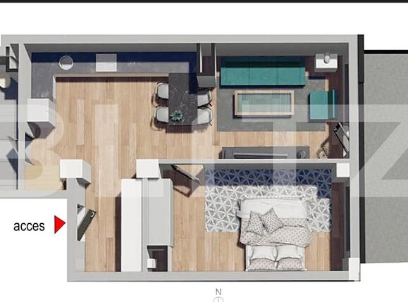 Apartament de vânzare 2 camere Dambul Rotund - 177189AV | BLITZ Cluj-Napoca | Poza1