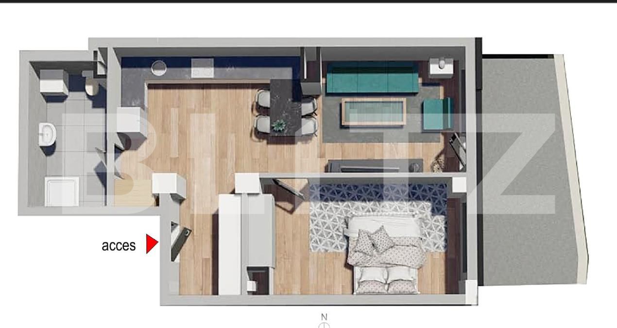 Apartament de vânzare 2 camere Dambul Rotund - 177189AV | BLITZ Cluj-Napoca | Poza2