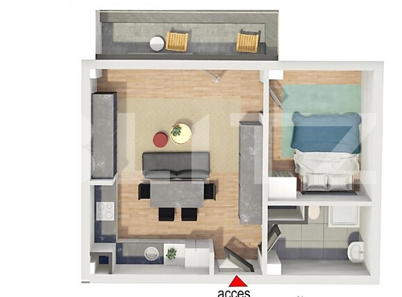 Apartament de vânzare 2 camere Dambul Rotund - 177193AV | BLITZ Cluj-Napoca | Poza2