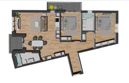 Apartament 3 Camere | 2 Bai | Zona Vivo | 2 Balcoane 