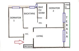 Apartament modern cu 3 camere, 65 mp, in Gheorgheni cu garaj și loc de parcare