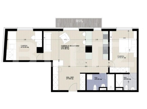 Apartament de vânzare 3 camere Marasti - 178143AV | BLITZ Cluj-Napoca | Poza2