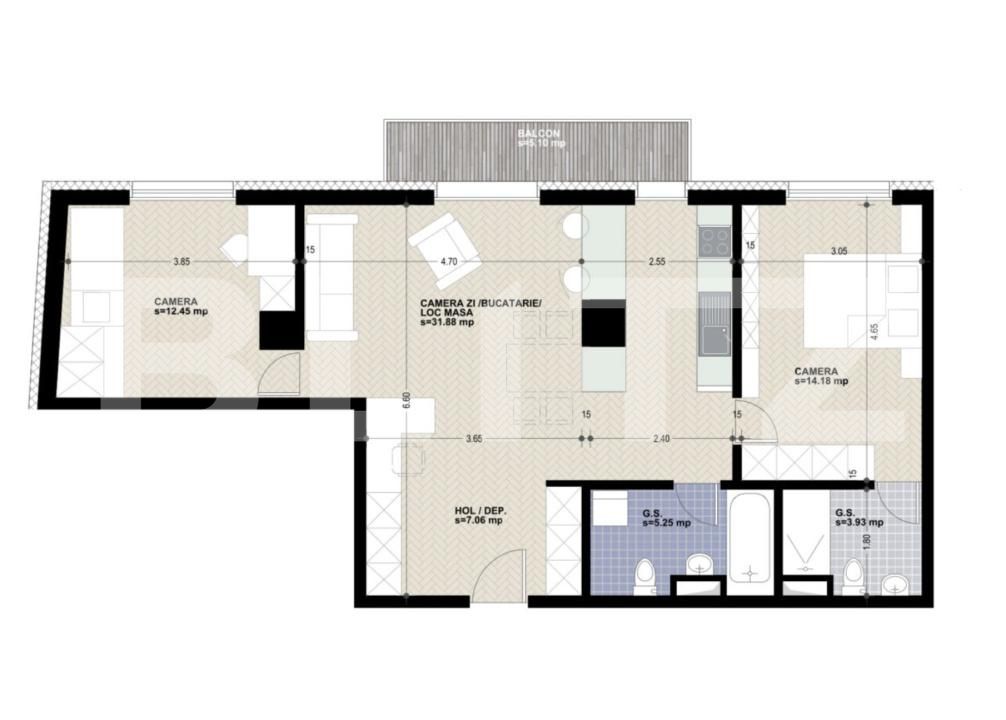 Apartament de vânzare 3 camere Marasti - 178143AV | BLITZ Cluj-Napoca | Poza3