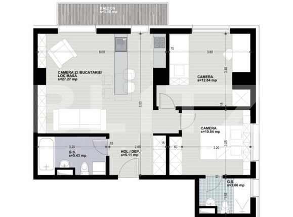 Apartament de vânzare 3 camere Marasti - 178144AV | BLITZ Cluj-Napoca | Poza1