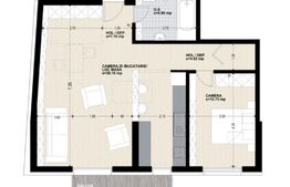 Apartament cu 2 camere, bloc nou, 67 mp, zona Dorobantilor