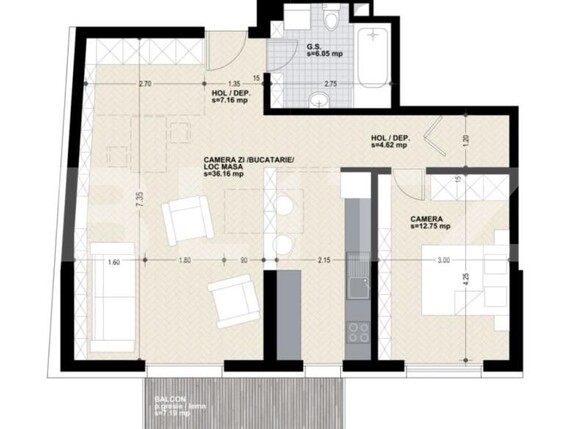 Apartament de vânzare 2 camere Marasti - 178145AV | BLITZ Cluj-Napoca | Poza1