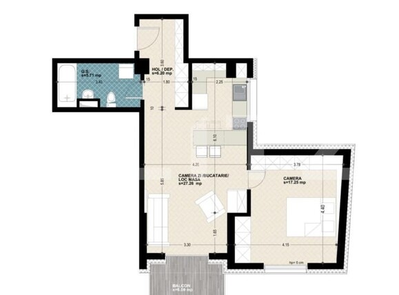 Apartament de vânzare 2 camere Marasti - 178147AV | BLITZ Cluj-Napoca | Poza1