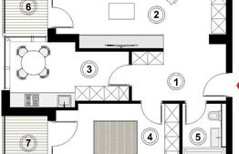 Apartament 2 camere decomandate, 2 balcoane, intermediar, zona Sopor