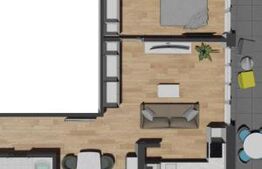 Apartament 2 camere | si 2 terase 15 mp + 60 mp | Zona Vivo | Bloc nou