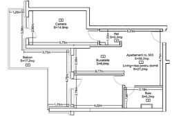 Apartament cu 2 camere+ nisa de dormit 58,2 mp, Ansamblu Rezidential, Zorilor