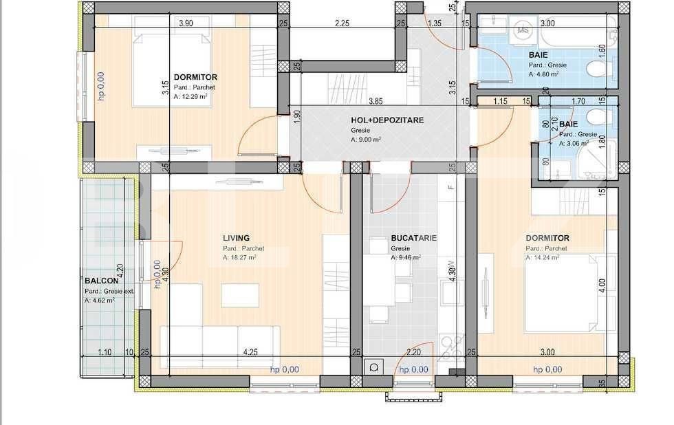 Apartament de vânzare 3 camere Cristian - 179066AV | BLITZ Brașov | Poza3