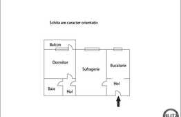 Apartament de vanzare, 2 camere, 47 mp in zona Piata Hermes. Boxa inclusa