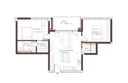 Apartament semifinisat, 3 camere, 2 băi, terasă și parcare zona Piața Abator