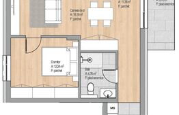 Apartament 2 camere, 50.51 mp, finisat nou, garaj, zona Cetatii