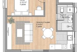 Apartament 2 camere, 43.11 mp, finisat nou, etajul 2, garaj, zona Cetatii