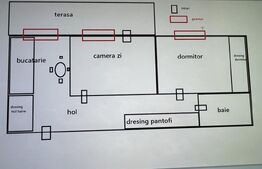 Apartament cu 2 camere, decomandat, 60 mp, terasa, zona Observatorului 