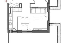  Penthouse de 2 camere, finisat, terasa, garaj, zona Somesului