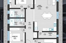 Casă cu 3 dormitoare, lumină și echilibru – eleganță în simplitate! 