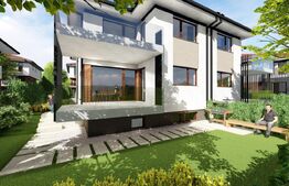 Casă modernă 192 mp, 6 camere, Living, Bucatarie, ansamblu premium