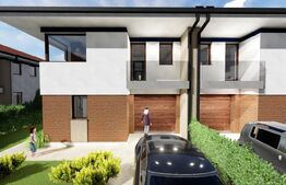 Casă modernă 192 mp, 6 camere, Living, Bucatarie, ansamblu premium