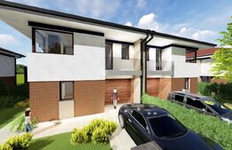 Casă modernă 192 mp, 5 camere, Living, Bucatarie, ansamblu premium