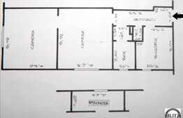 2 camere de vanzare, 74 mp utili, in vila, zona Gradinii Botanice