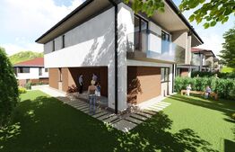 Casă modernă 185 mp ansamblu premium, garaj dublu, Dambul Rotund